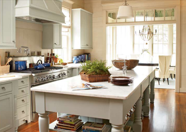 kitchen plank wall