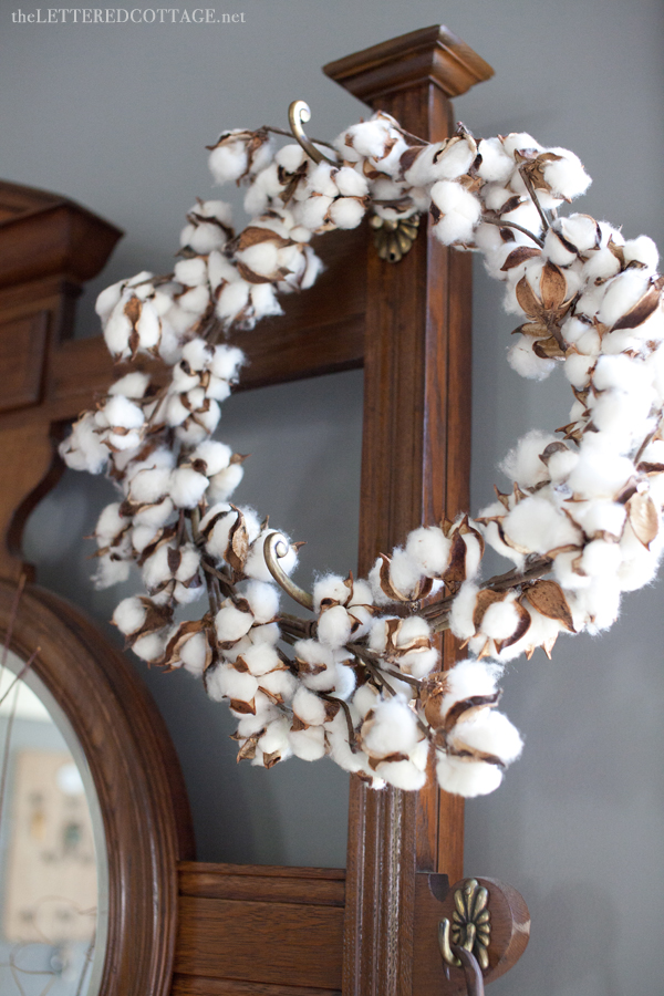 Cotton Wreath | The Lettered Cottage