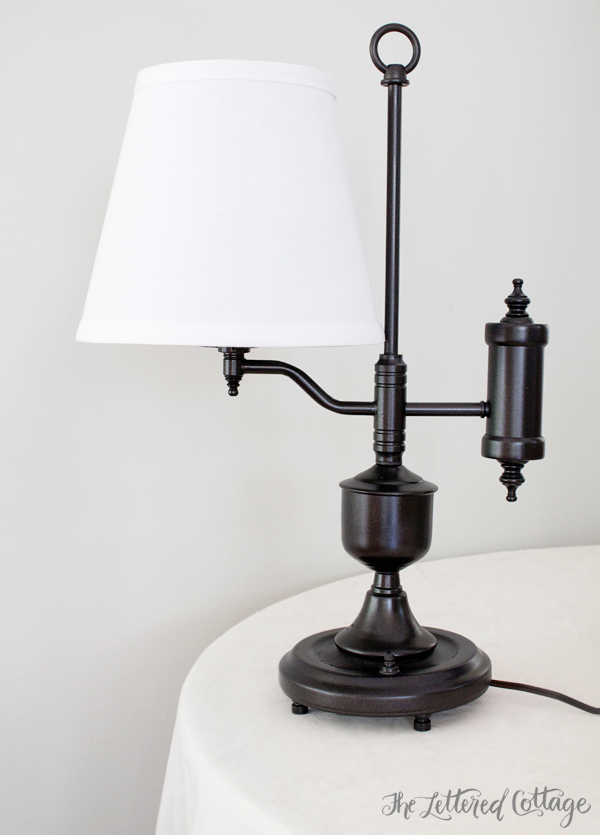 Oil Rubbed Bronze Lamp Makeover | The Lettered Cottage copy