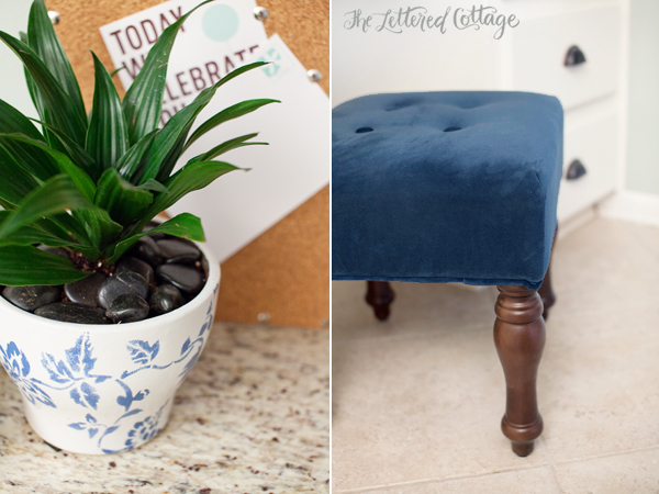 Cottage Kitchen Decor | Target Ottoman | The Lettered Cottage