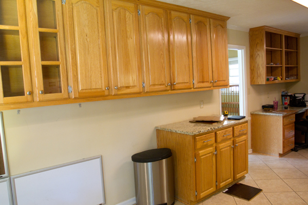 Orange Oak Cabinet Makeover 1 | The Lettered Cottage