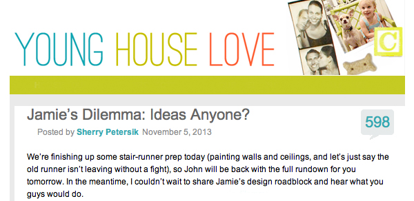 Young House Love Design Dilemma