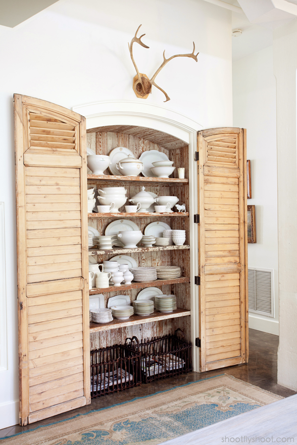 Atchison Home | Kitchen | Shutters | China Cabinet | Ironstone