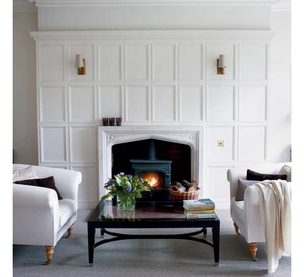 Paneled Fireplace Photo