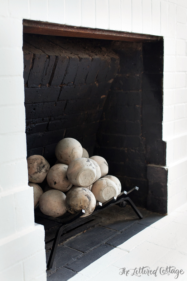 Fireplace | Cannon Balls | Burning | Old House | Living Room