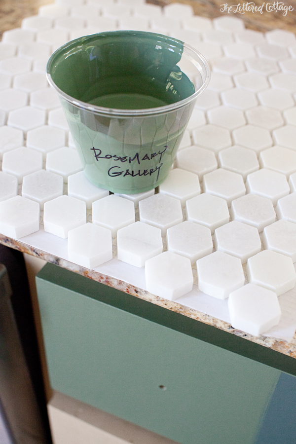 Rosemary Gallery | Green Paint Color | Kitchen | The Lettered Cottage