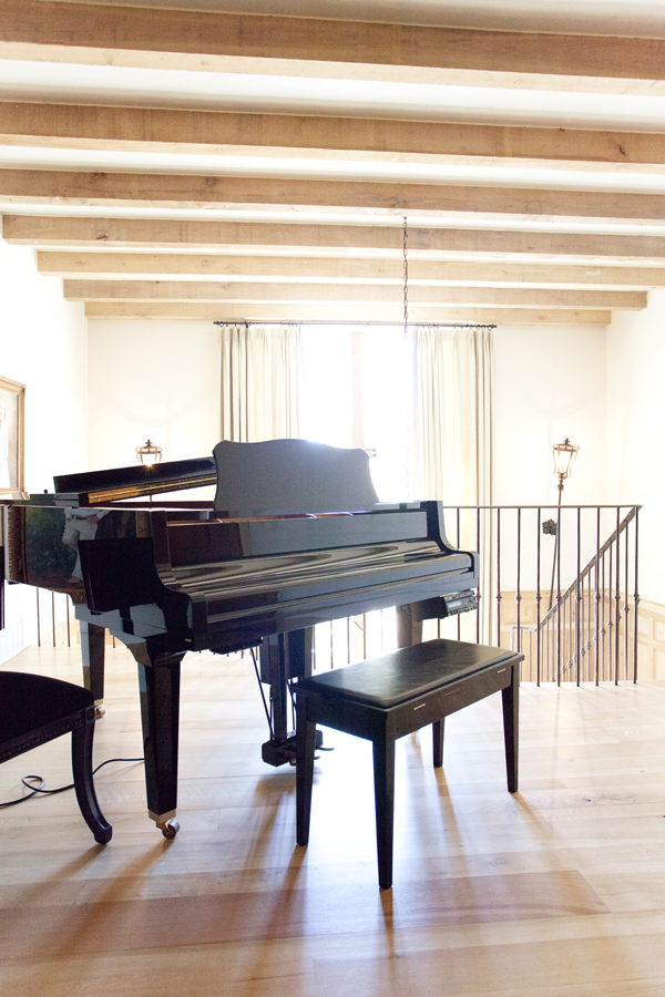 Piano Room | Beamed Ceiling | Phillip Sides Interior Design | Portis Home