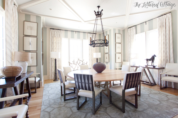 Striped Wallpaper | Breakfast Room | Phillip Sides Interior Design | Portis Home