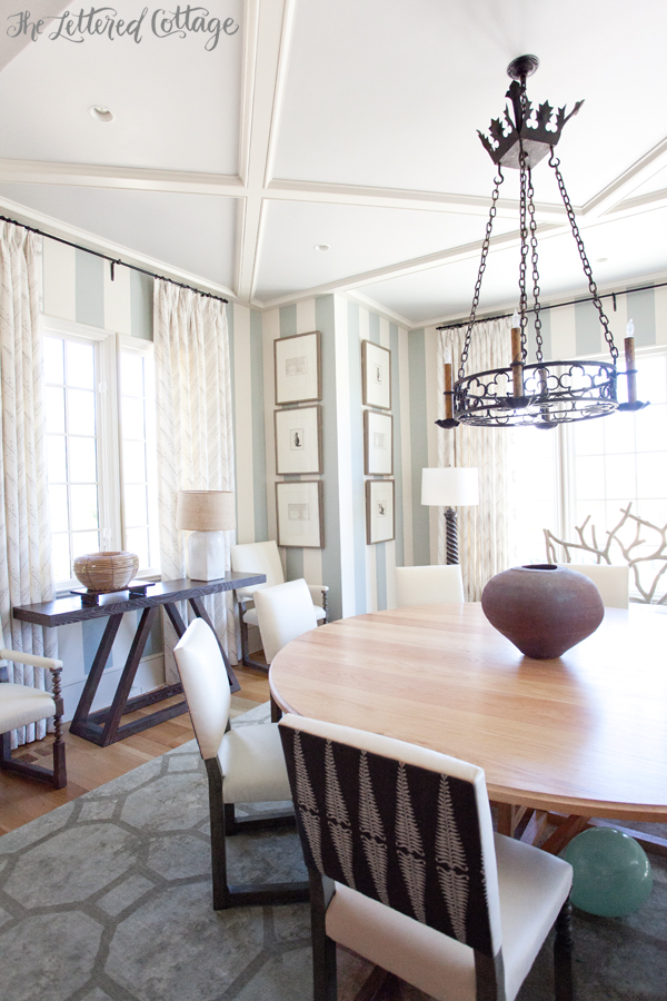 Striped Wallpaper | Portis Home | Phillip Sides Interior Design | Breakfast Room