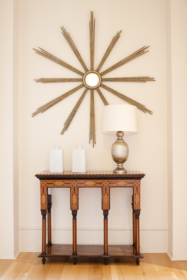 Sunburst Mirror | Console Table | Phillip Sides Interior Design | Portis Home