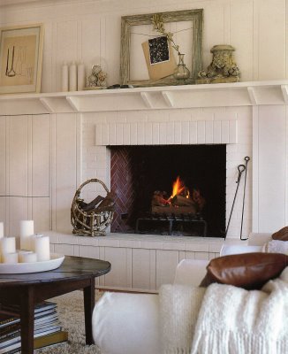 Pottery Barn Living Room Fireplace
