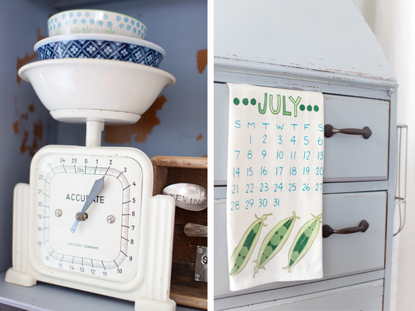 Antique Accurate Scale | Milk Paint Secretary | Cottage Kitchen