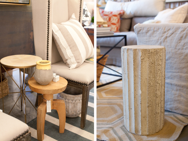 Side Tables | Parish Shoppe | Montgomery Alabama | Wood | Concrete | Metal