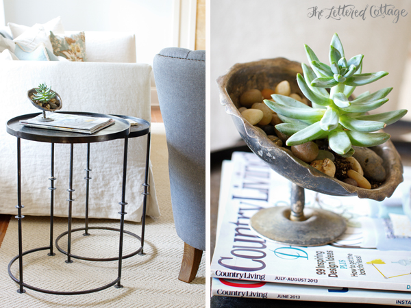 Succulent in Silver | Nesting Side Tables | Parish Shoppe