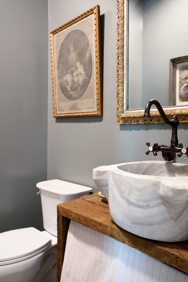 Rustic Tradtional Bathroom | Ashley Gilbreath Interiors
