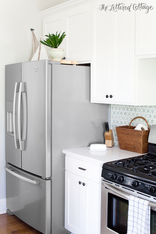 The Lettered Cottage Kitchen | French Door Fridge