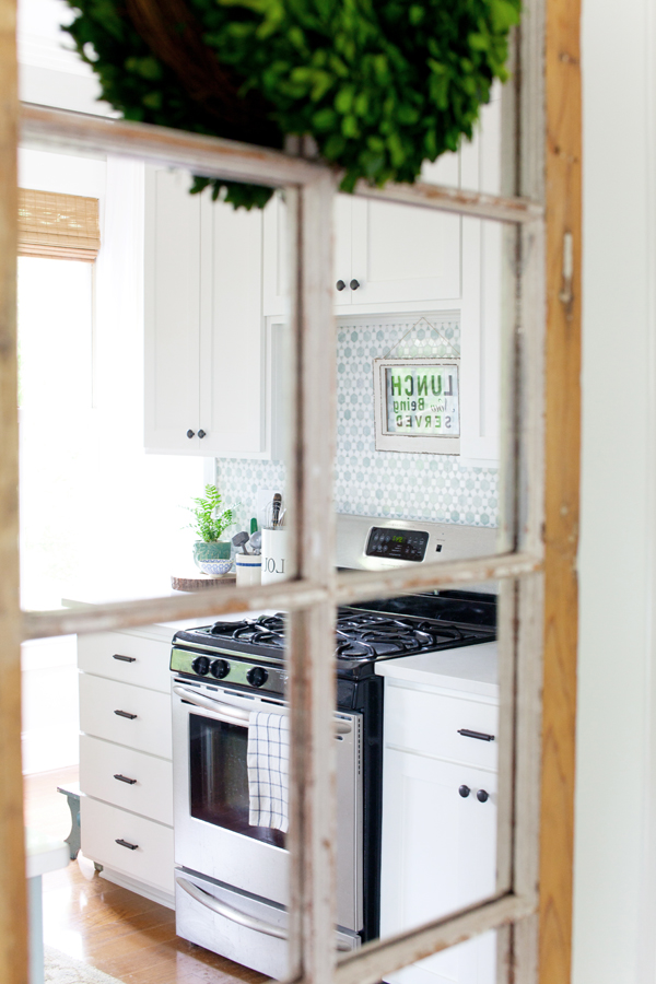 French Door Mirror | Cottage Kitchen | Farmhouse | The Lettered Cottage