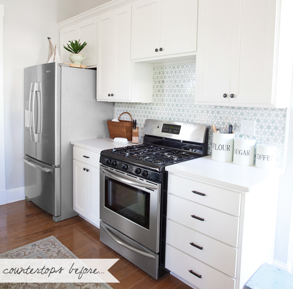 The Lettered Cottage | Kitchen Decorating Countertops | Before Photo