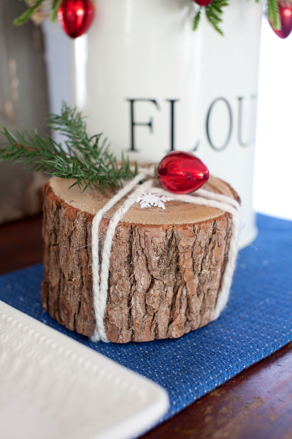 Tree Stump Decorating | Christmas Craft
