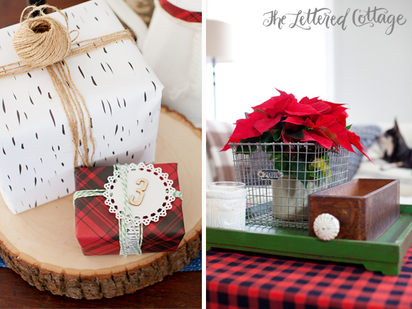 Cottage Christmas Decorating | Red White Green | Plaid and Checks