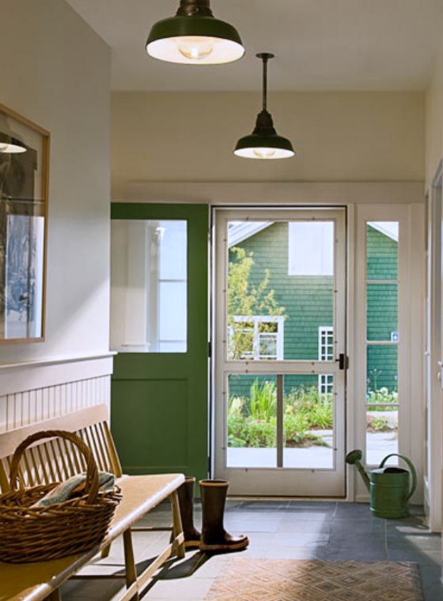 Farmhouse Entry | Green Barn | Green Door - The Lettered Cottage