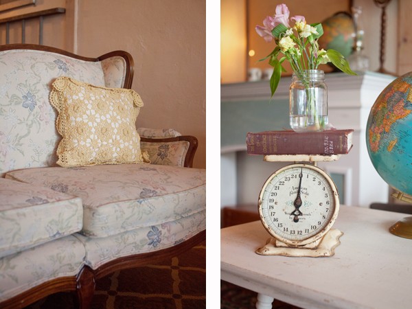 Jos Coffee Shop | Mount Pleasant | Texas | Old Scale | Vintage Sofa