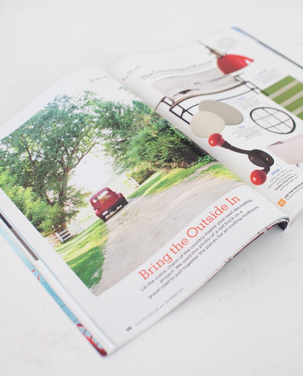 Old Red Pickup in Country Living Magazine