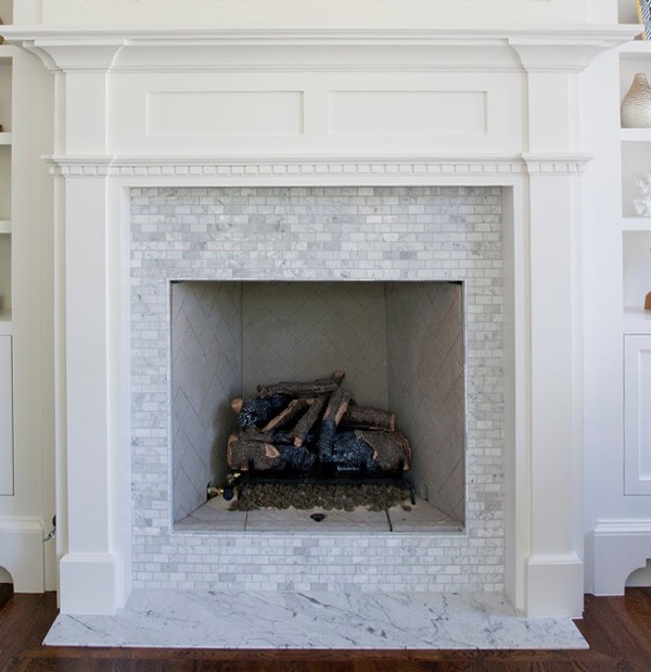 Caitlin Creer | Marble Fireplace