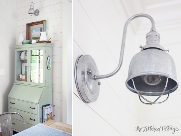 Cottage | Farmhouse | Galvanized Sconce Light | Barnlight Electric | Fargo Sconce | Dining Room