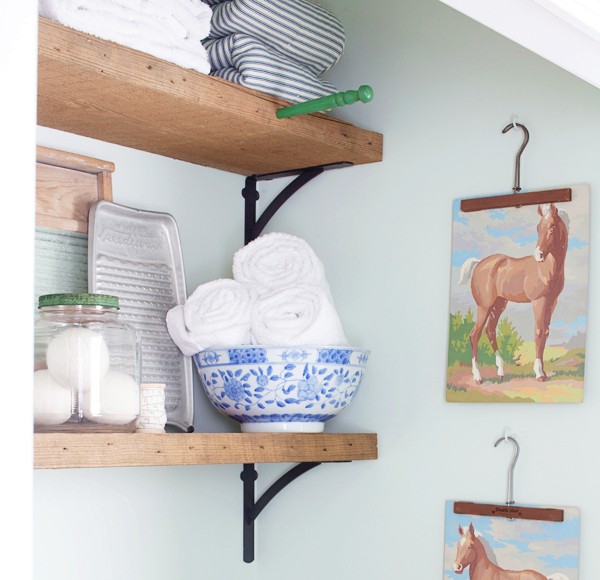 Laundry Room | Rustic Shelves | Paint By Number | Horses