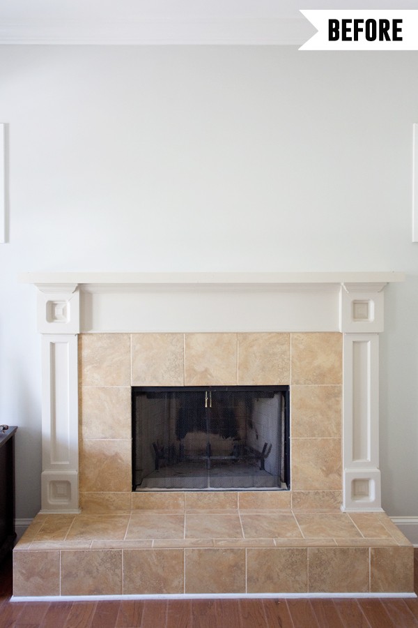 Fireplace Makeover | Before | Cottage | Farmhouse