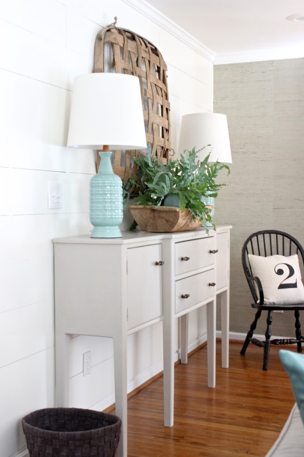 Design Indulgence Blog | Gray Grasscloth Wallpaper