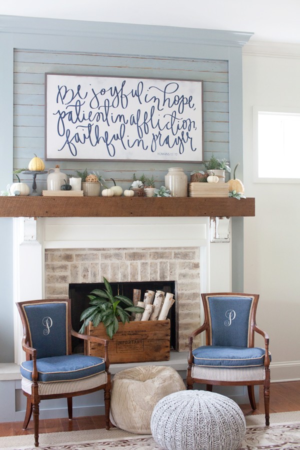Fall Decorating | Mantel | The Lettered Cottage | House of Belonging