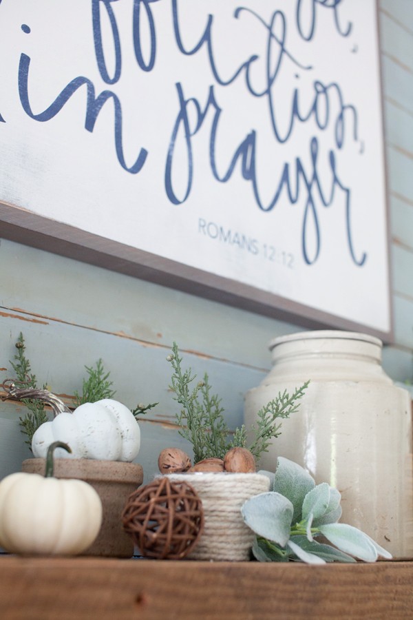 House Of Belonging Sign | Fall Mantel | The Lettered Cottage | Decorating