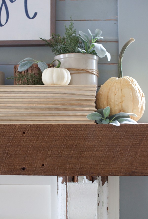 Pumpkins | Fall Decorating | Mantel | The Lettered Cottage