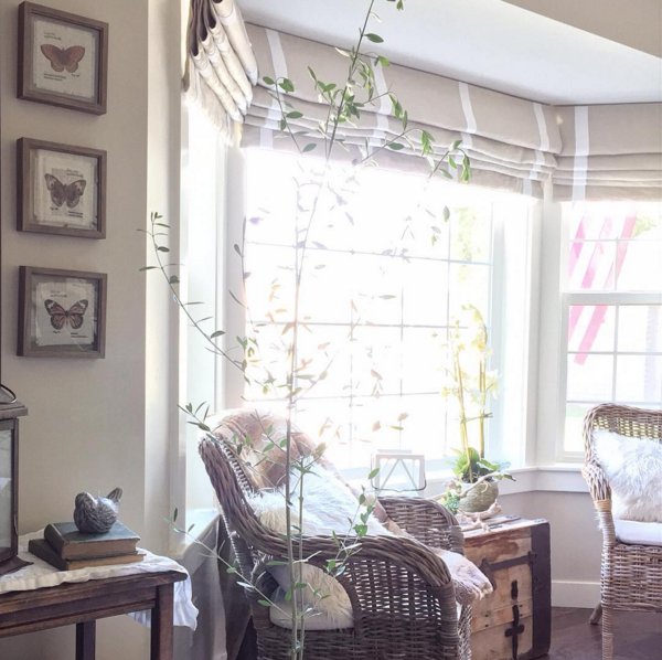 Ranch House Rehab | Pottery Barn Knock-off | Roman Shades