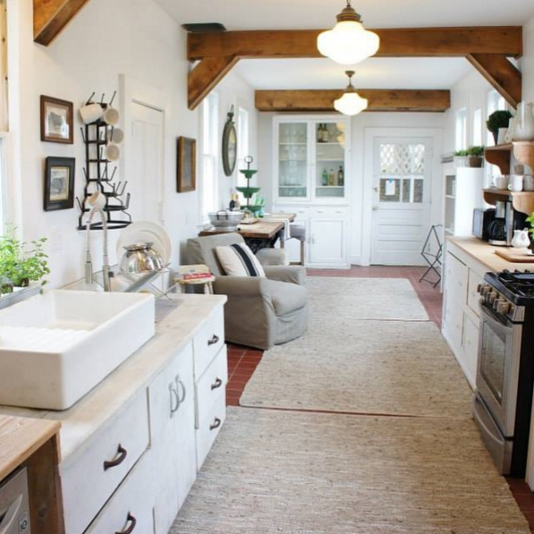 Galley Kitchen | Farmhouse | Retreat At Cool Spring on Instagram