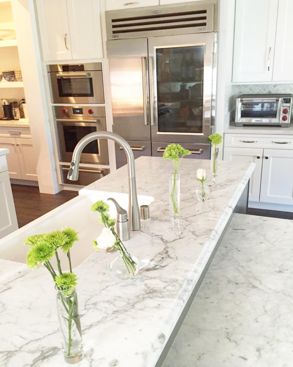 My House of Four | Instagram | Bianca Marble Countertop