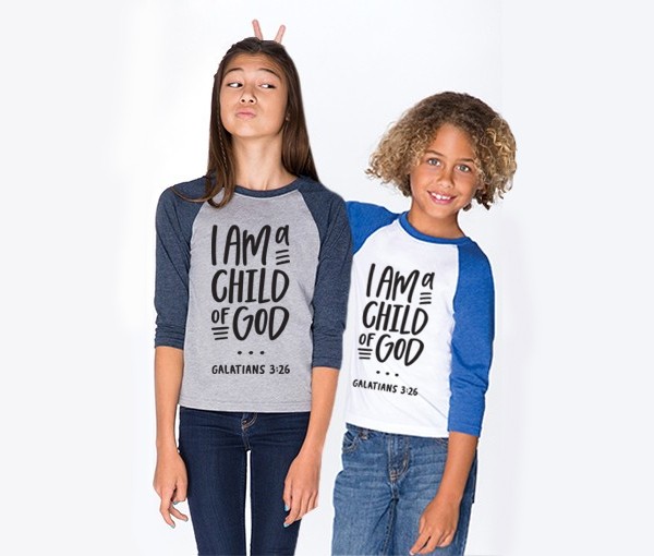 I Am A Child Of God - Youth T-shirt | The Lettered Cottage for Blog Threads