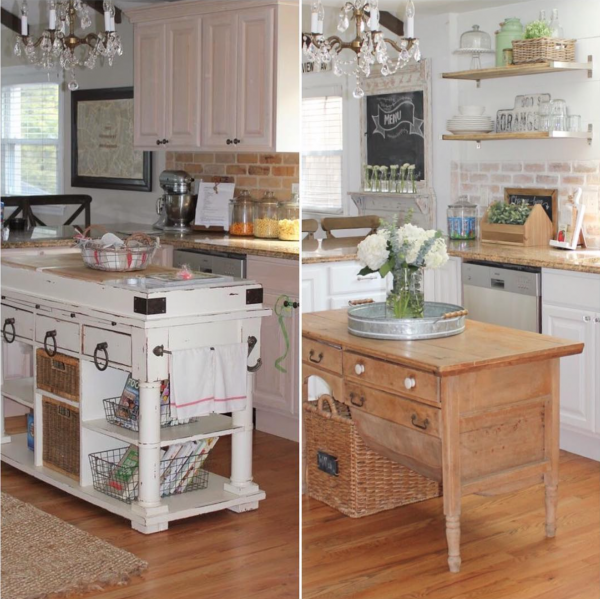 Not Too Shabby on Instagram | Farmhouse Kitchen Makeover | Before and After