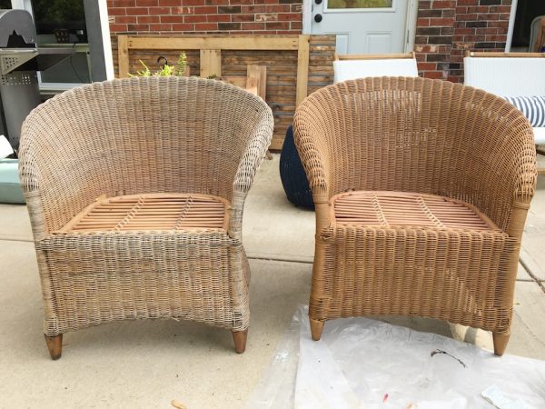Wicker Chair Makeover | Shades Of Blue Interiors