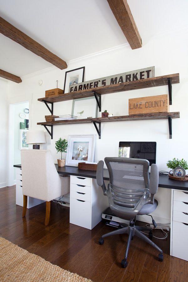 Home Office | Ikea Desk | Farmhouse | Cottage Style | Decorating