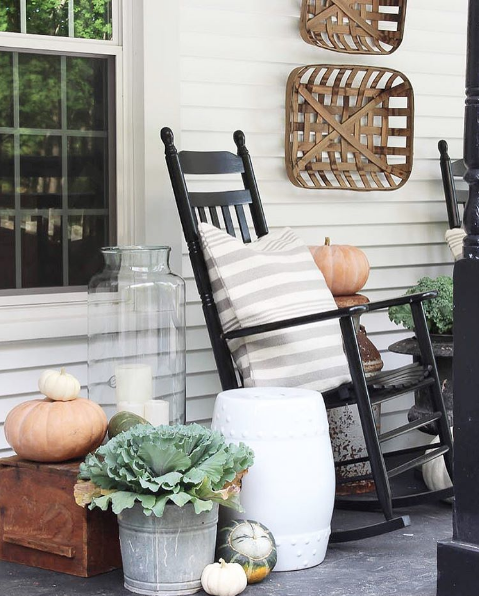 Rooms For Rent on Instagram | Fall Front Porch