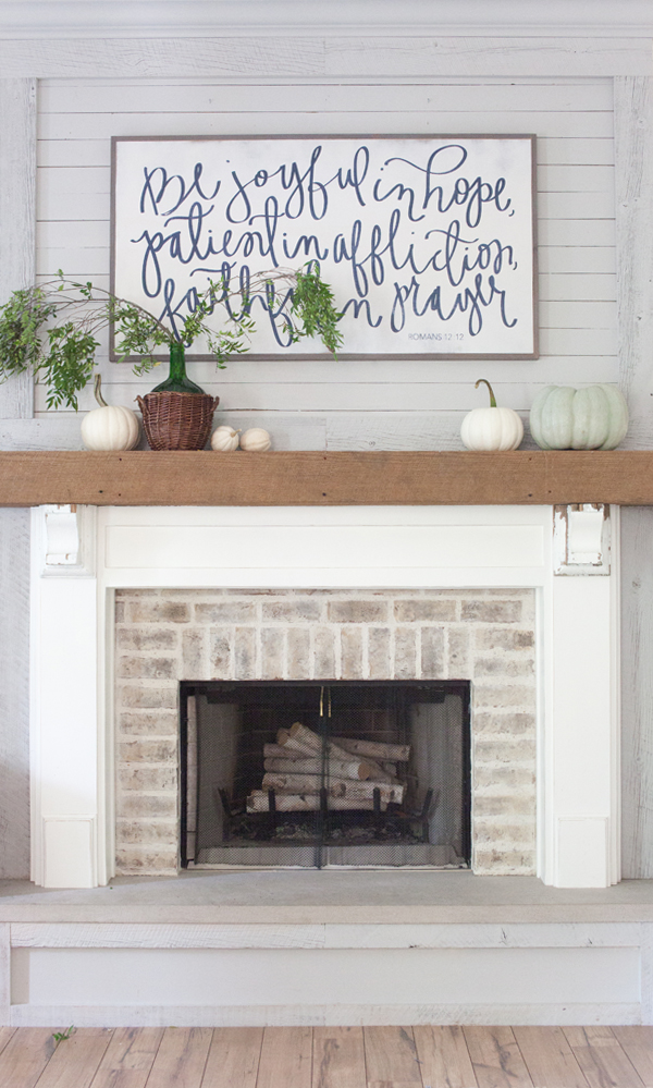 creative writing description of fireplace surround