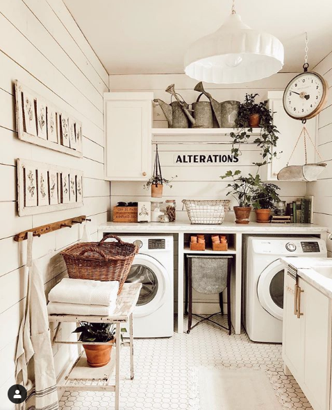 Whitetail Farmhouse on Instagram | Farmhouse Laundry Room - The ...