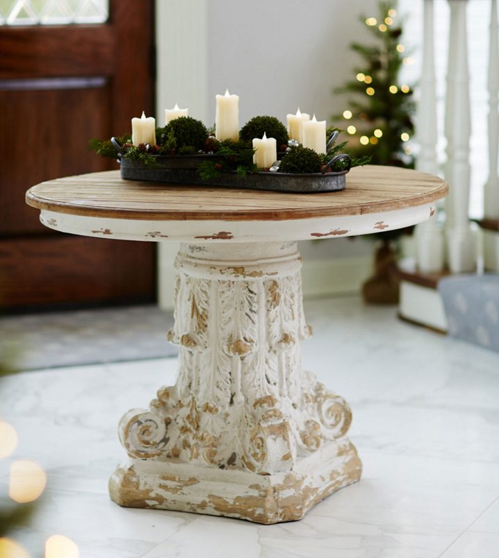 Round Foyer Tables The Lettered Cottage, Round Entryway Pedestal Table